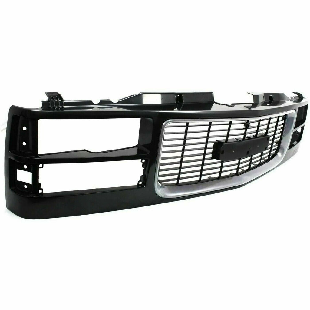 Front Grille Chrome For 1994-2000 GMC C/K Series / 1994-1999 GMC Yukon