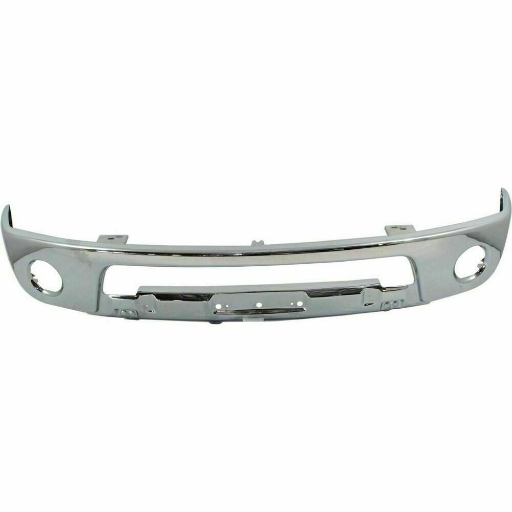Front Bumper Chrome + Cover + Valance + Brackets For 2009-2017