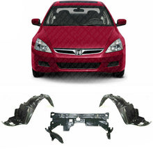 Load image into Gallery viewer, Front Fender Liner LH+RH and Undercover Splash Guard For 2003-2007 Honda Accord