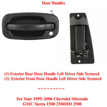 Load image into Gallery viewer, Set OF 2 Driver Side Door Handles For 99-06 Silverado / Sierra Extended cab