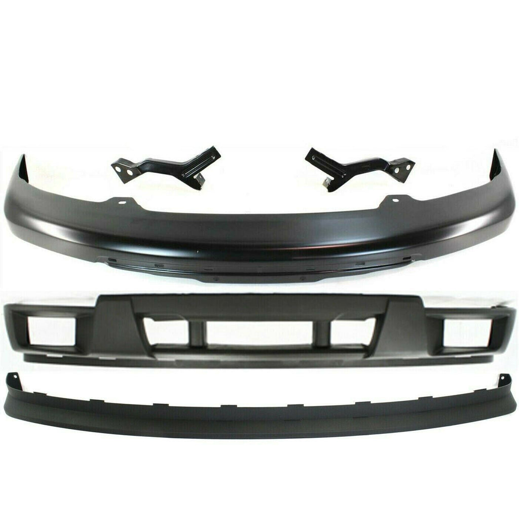 Front Primed Steel Bumper + Ext + Valance + Brackets For 04-2012 Colorado Canyon