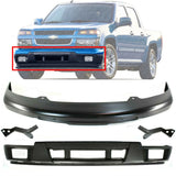 Front Bumper Primed Steel +Lower Valance + Brackets For 04-2012 Colorado Canyon