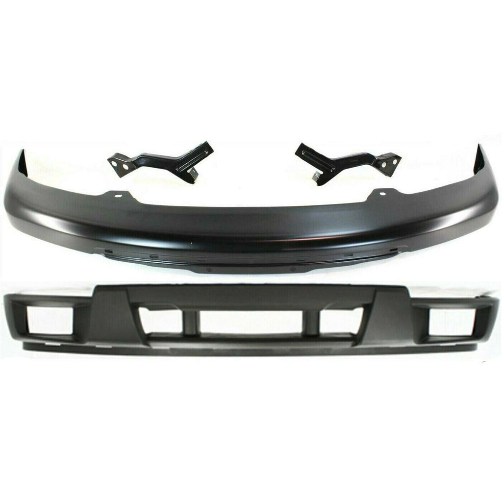 Front Bumper Primed Steel +Lower Valance + Brackets For 04-2012 Colorado Canyon