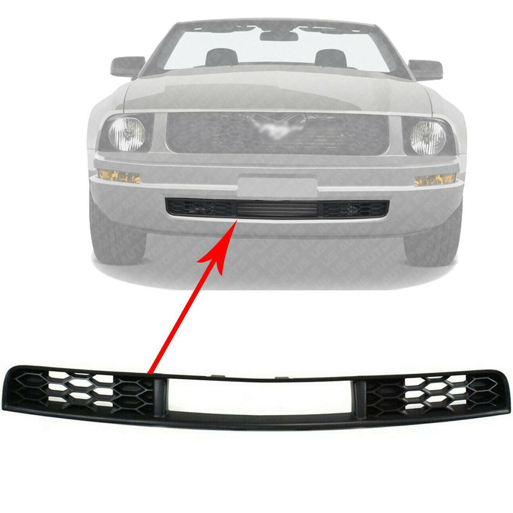 Front Bumper Lower Grille Cover for 2005 - 2009 Ford Mustang V6 Base Model