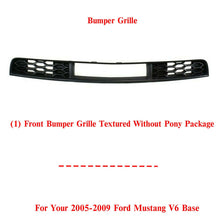 Load image into Gallery viewer, Front Bumper Lower Grille Cover for 2005 - 2009 Ford Mustang V6 Base Model