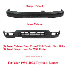 Load image into Gallery viewer, Front Bumper Face Bar and Lower Valance with Flare Hole For 99-02 Toyota 4Runner