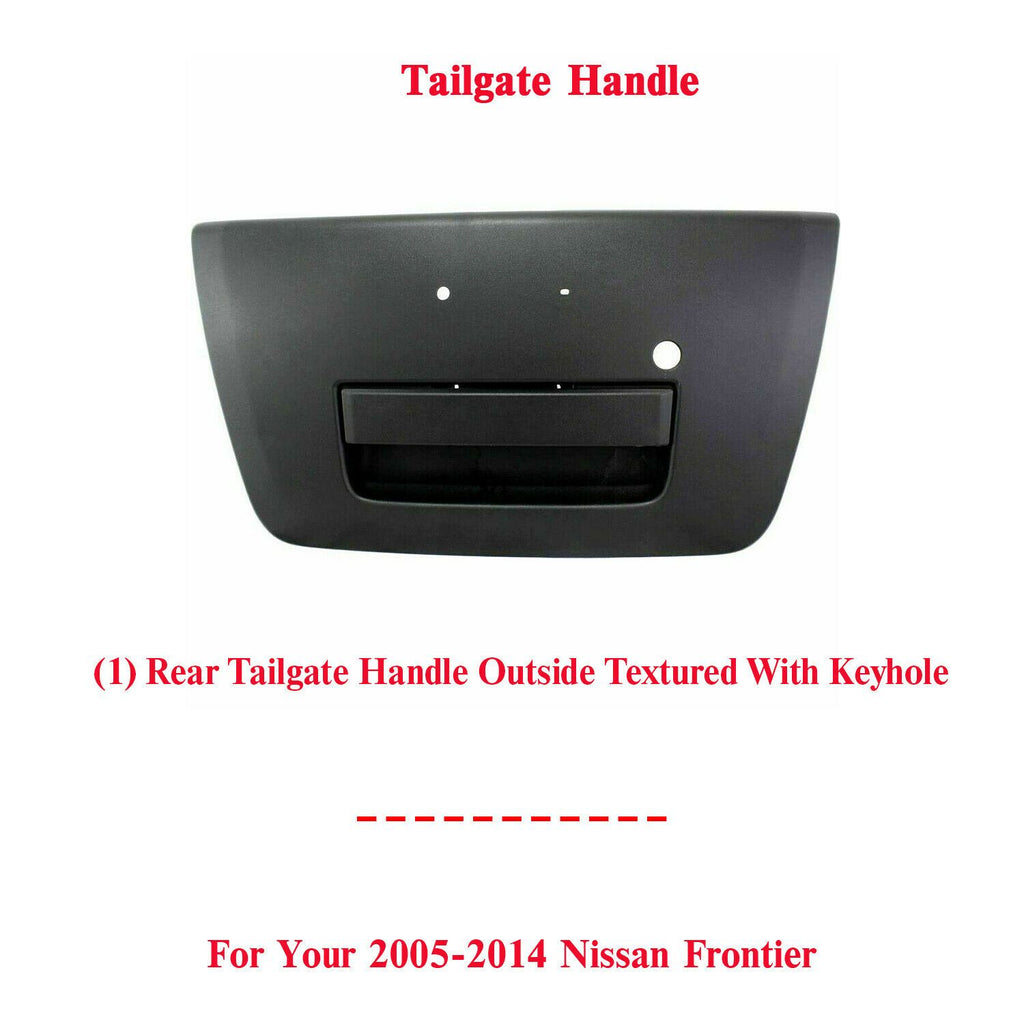 Rear Tailgate Handle With Key Hole For 2005-2014 Nissan Frontier