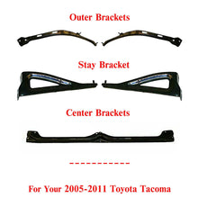 Load image into Gallery viewer, Front Bumper Outer + Centre + Stay Brackets For 2005-2011 Toyota Tacoma