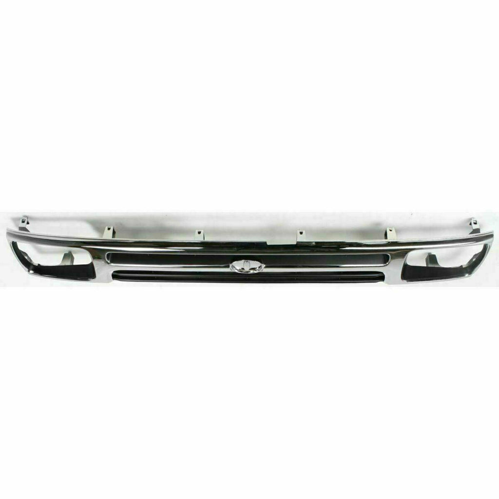 Front Bumper Chrome + Grille + Bracket Kit For 1992-95 Toyota Pickup Truck 2wd