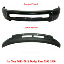 Load image into Gallery viewer, Front Bumper Primed Steel With Lower Valance For Dodge Ram 2013-2018 2500 3500