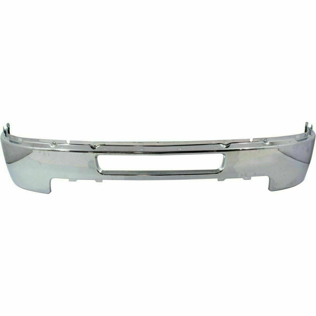 Front Bumper Chrome Kit with Brackets For 2011-2014 Chevy Silverado 2500HD 3500