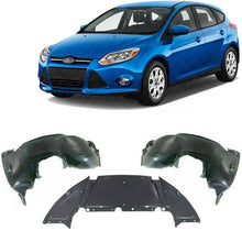 Load image into Gallery viewer, Front Fender Liner LH + RH and Undercover Splash Guard For 2012-2018 Ford Focus