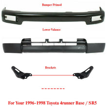 Load image into Gallery viewer, Front Bumper Primed Steel + Valance Bracket For 96-98 Toyota 4runner Base / SR5