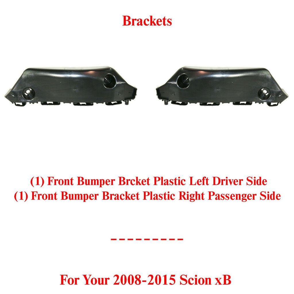 Front Bumper Bracket Driver & Passenger Side For 2008-2015 Scion xB