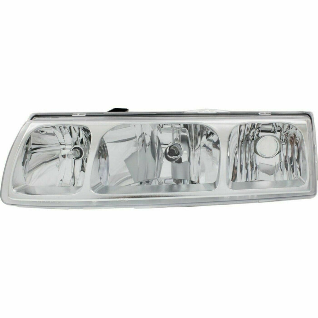 Front Headlamp Assembly Halogen Chrome Interior  Set of 2 For 2005 Saturn Vue