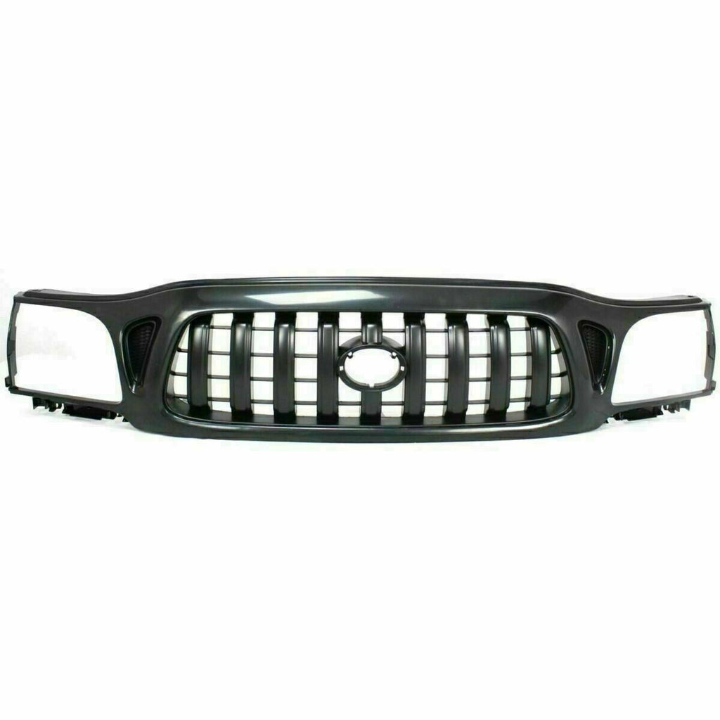 Front Bumper Primed +Grille +Filler+Valance+Brackets For 01-04 Toyota Tacoma 4WD