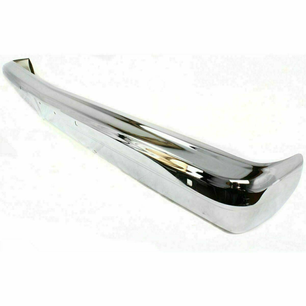 Front Bumper Chrome Steel For 1983-1991 Chevrolet and GMC C/K Series