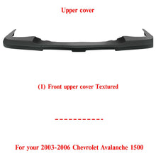 Load image into Gallery viewer, Front Bumper Upper Cover Textured For 2003-2006 Chevy Silverado / Avalanche 1500