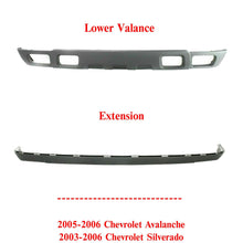 Load image into Gallery viewer, Front Lower Valance + Extension For 2005-06 Chevrolet Avalanche/ 03-06 Silverado