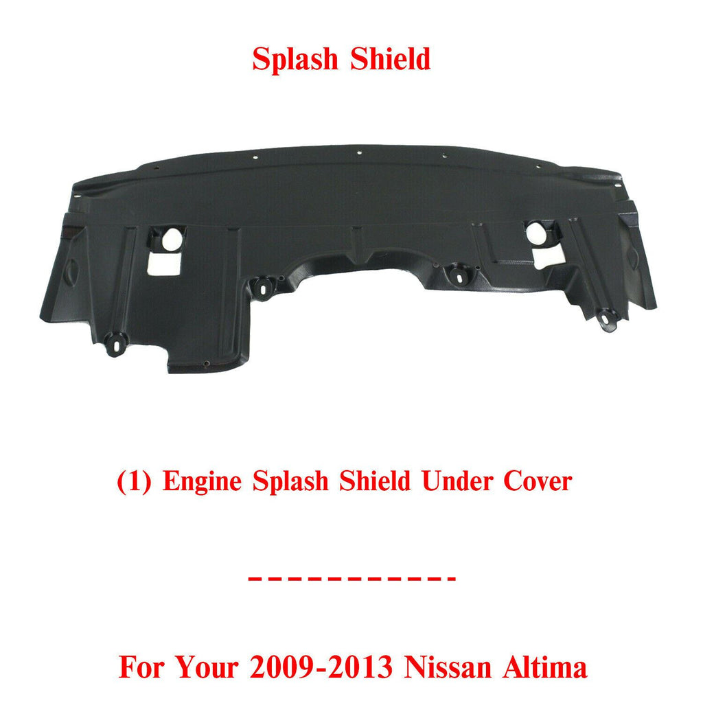 Engine Splash Shield Under Cover For Nissan Altima (Coupe 10-13)/(Sedan 09-12)