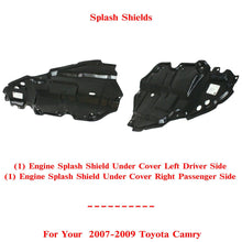 Load image into Gallery viewer, Engine Splash Shield Under Cover LH + RH Side Pair For 2007-2009 Toyota Camry