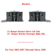 Load image into Gallery viewer, Front Bumper Impact Bar Frame Bracket LH+RH For 2003-2007 Silverado Sierra 1500