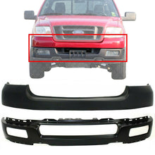 Load image into Gallery viewer, Front Bumper Primed Steel + Upper Cover For 2004-2005 FORD F-150 PICKUP