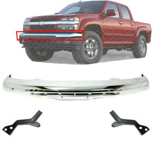 Load image into Gallery viewer, Front Chrome Steel Bumper Face Bar for 2004-2012 Chevy Chevrolet Colorado