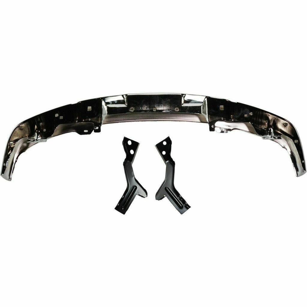 Front Chrome Steel Bumper Face Bar for 2004-2012 Chevy Chevrolet Colorado