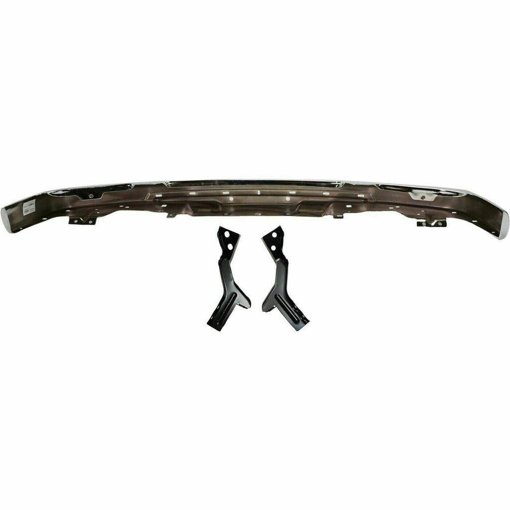 Front Chrome Steel Bumper Face Bar for 2004-2012 Chevy Chevrolet Colorado