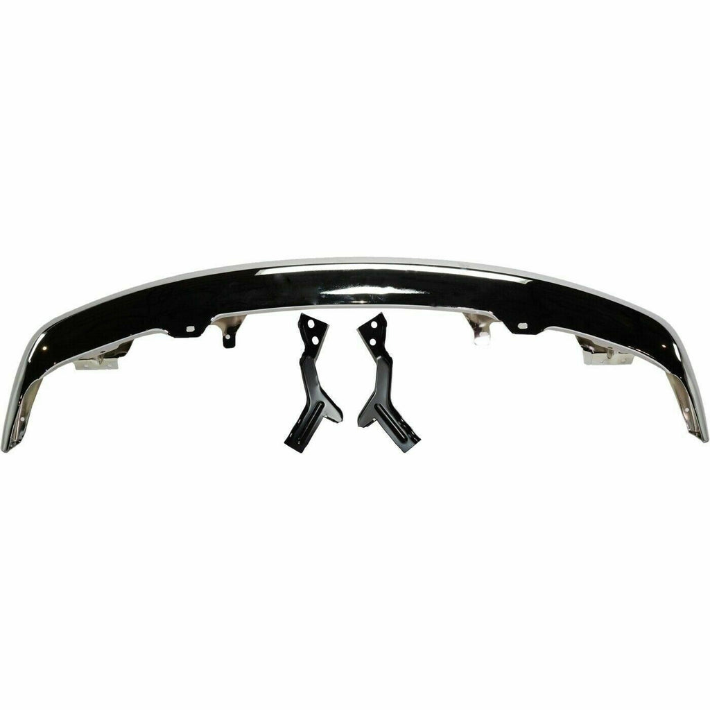 Front Chrome Steel Bumper Face Bar for 2004-2012 Chevy Chevrolet Colorado