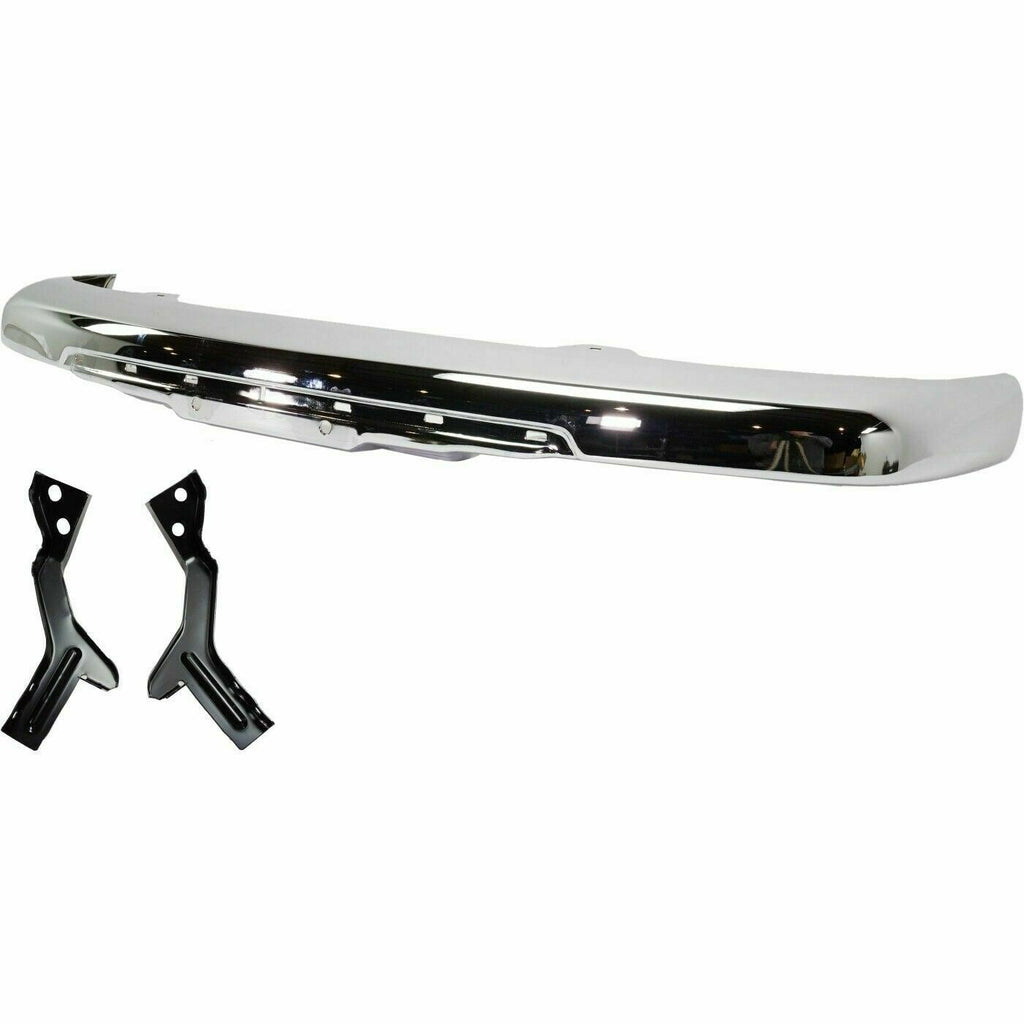 Front Chrome Steel Bumper Face Bar for 2004-2012 Chevy Chevrolet Colorado