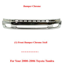 Load image into Gallery viewer, Front Bumper Lower Chrome Steel For 2000-2006 Toyota Tundra Pickup