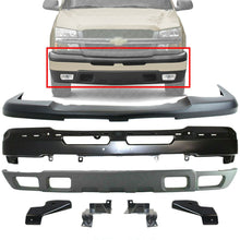 Load image into Gallery viewer, Front Bumper Primed Cover Kit With Brackets For 2003-2006 Chevy Silverado 1500