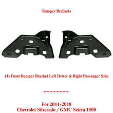 Load image into Gallery viewer, Front Bumper Inner Brackets Set For 14-18 Chevrolet Silverado / GMC Seirra 1500