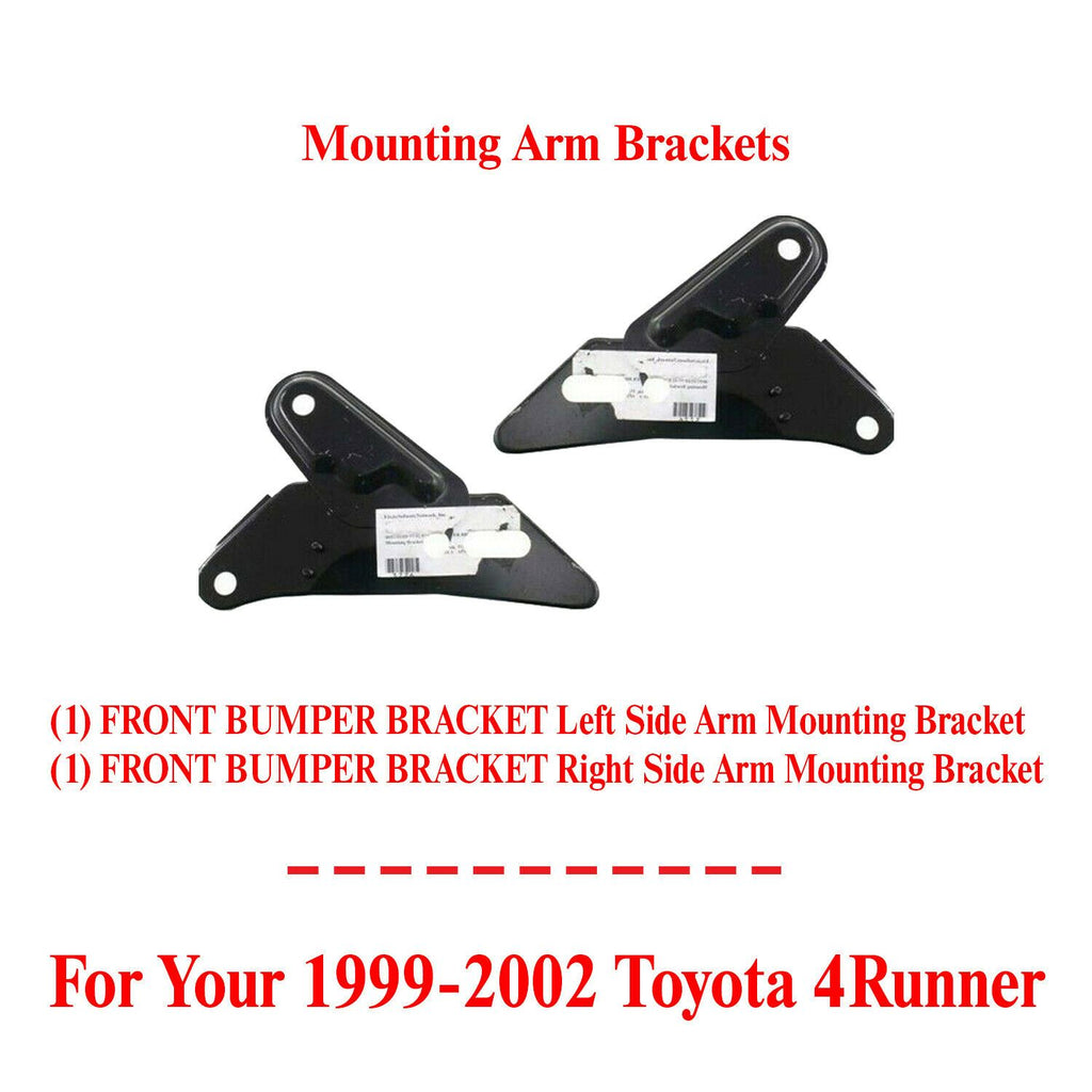 Front Bumper Mounting Arm Bracket Left & Right Side For 1999-2002 Toyota 4Runner