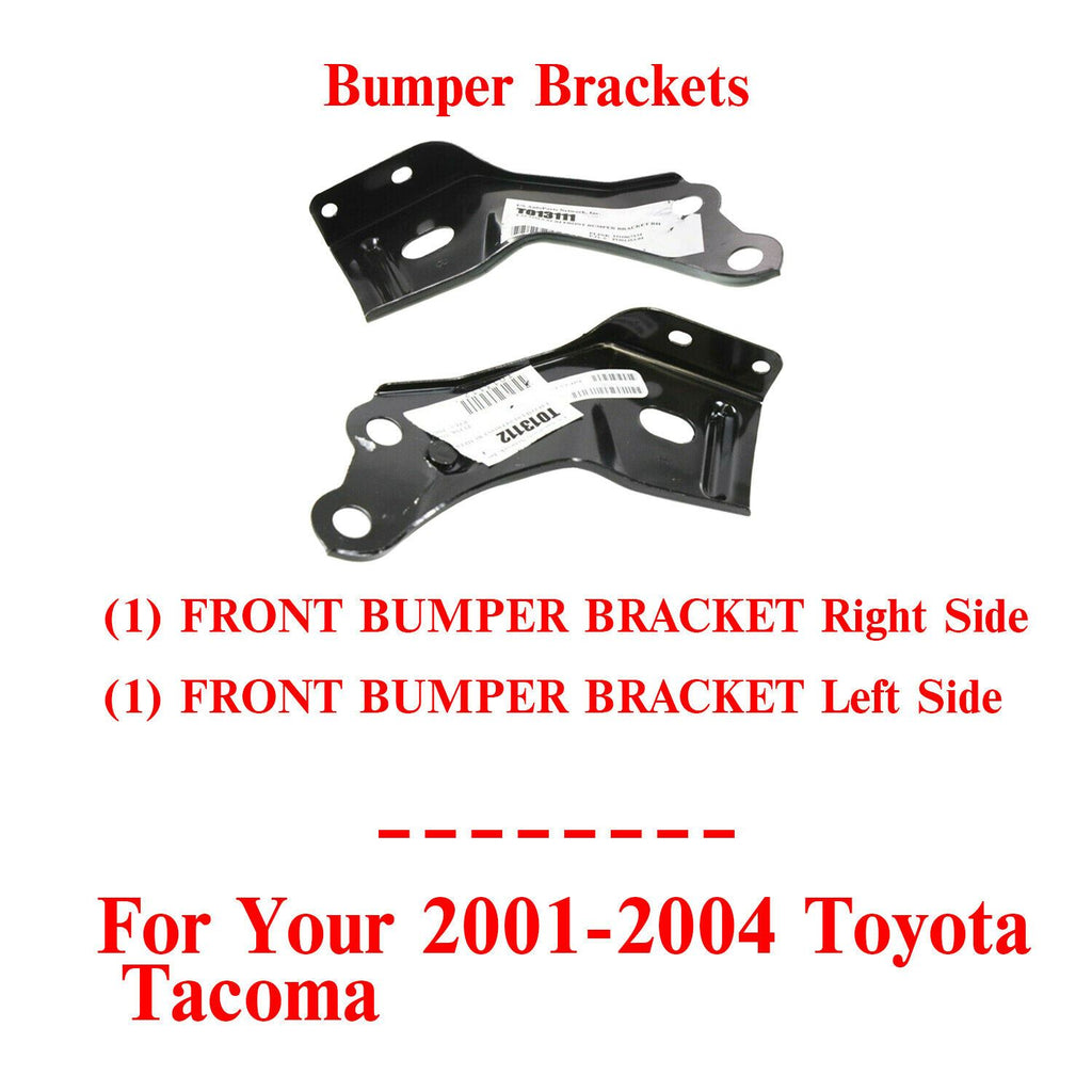 Front Bumper Bracket Left Driver & Right Passenger Side For 01-04 Toyota Tacoma