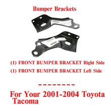 Load image into Gallery viewer, Front Bumper Bracket Left Driver &amp; Right Passenger Side For 01-04 Toyota Tacoma