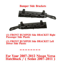 Load image into Gallery viewer, Front Bumper Side Brackets Right &amp; Left Side Plastic For 2007-2012 Nissan Versa