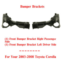 Load image into Gallery viewer, Front Bumper Bracket Right + Left Side For 2003-2008 Toyota Corolla