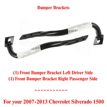 Load image into Gallery viewer, New Front Driver &amp; Passenger Bumper Bracket Set For 07-13 Silverado Sierra 1500