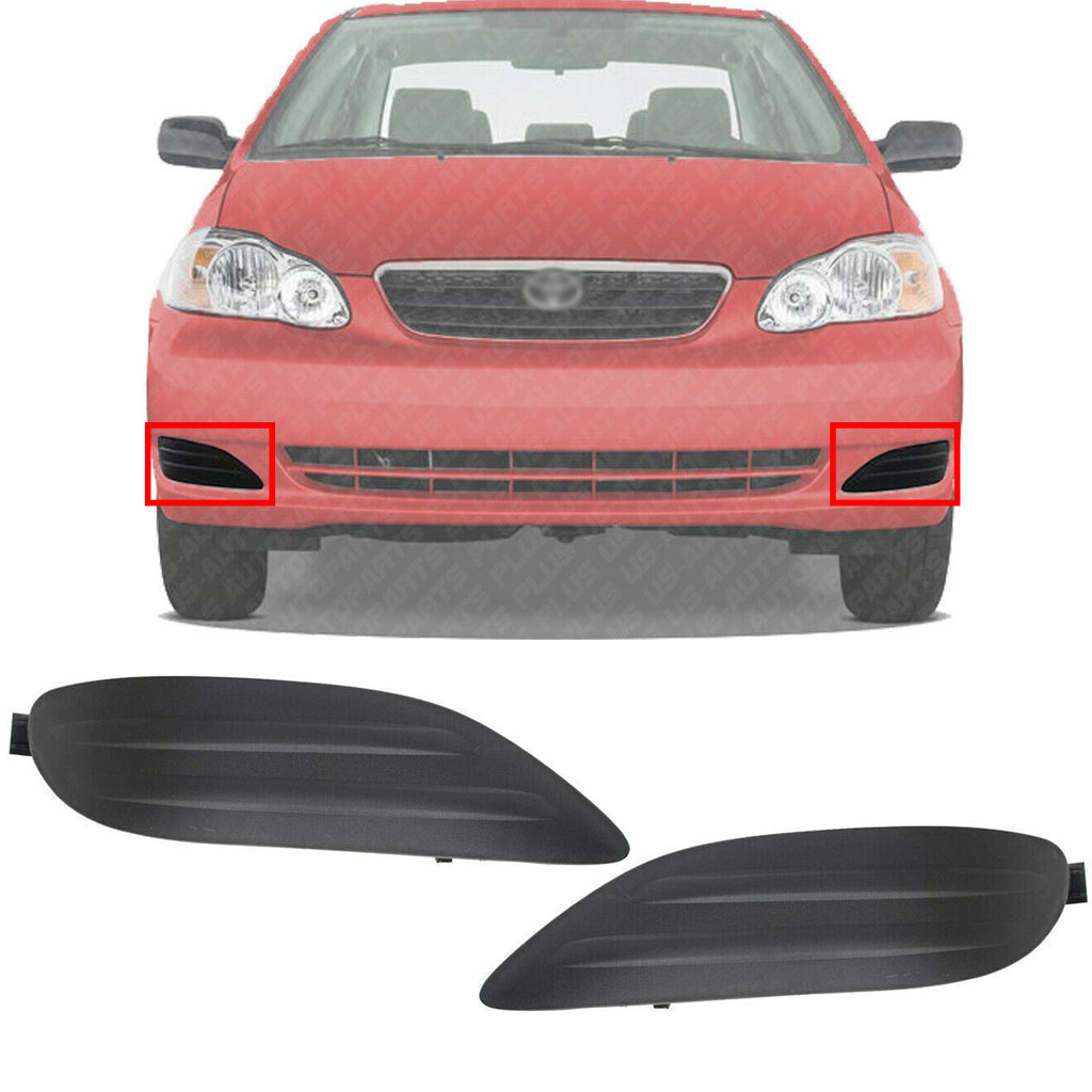Front Fog Light Cover Set Plastic Left And Right For 2005-2008 Toyota – US  AUTO PARTS PLUS