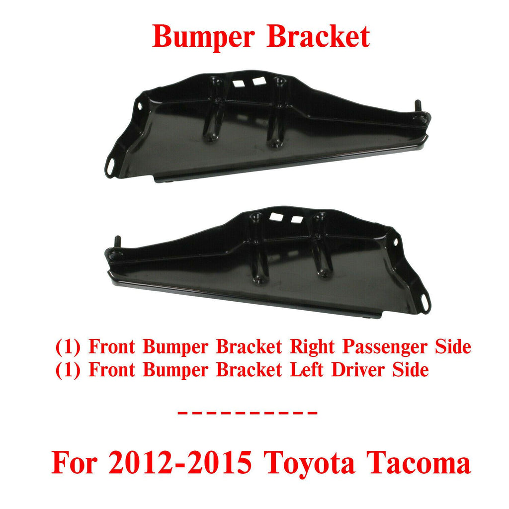 Set of 2 Front Bumper Bracket LH + RH For 2012-2015 Toyota Tacoma