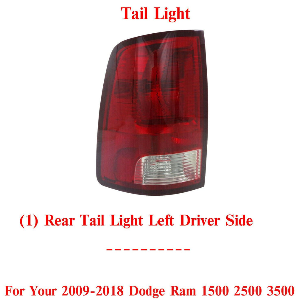 Tail Lamp Assembly Left Driver Side For 2009-2018 Dodge Ram 1500 2500 3500