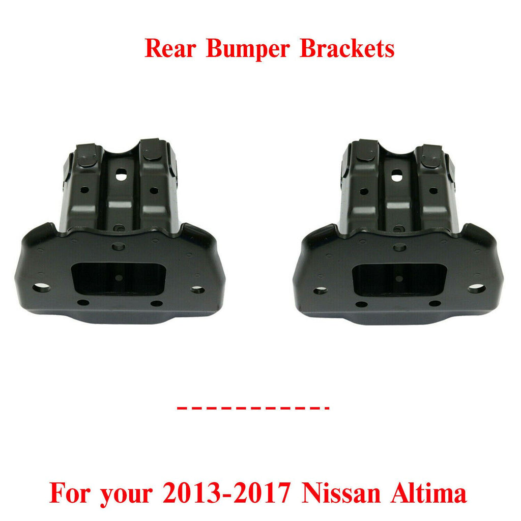 Rear Bumper Bracket Left and Right For 2013-2017 Nissan Altima Set of 2