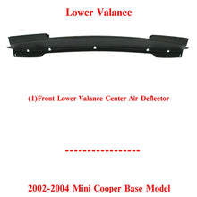 Load image into Gallery viewer, Front Lower Valance Air Deflector Center For 2002-2004 Mini Cooper Base Model