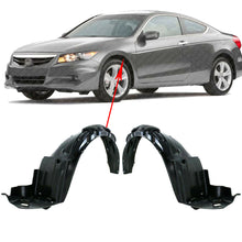 Load image into Gallery viewer, Front Fender Liners Left &amp; Right Set For 2008-2012 Honda Accord US Made Sedan