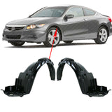 Front Fender Liners Left & Right Set For 2008-2012 Honda Accord US Made Sedan