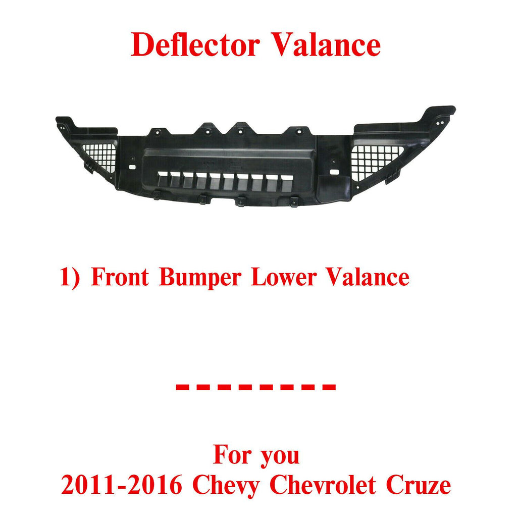 Front Bumper Lower Valance For 2011-2015 Chevrolet Cruze / 2016 Limited