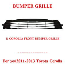 Load image into Gallery viewer, Front Bumper Lower Grille Textured Face Bar Plastic For 2011-2013 Toyota corolla